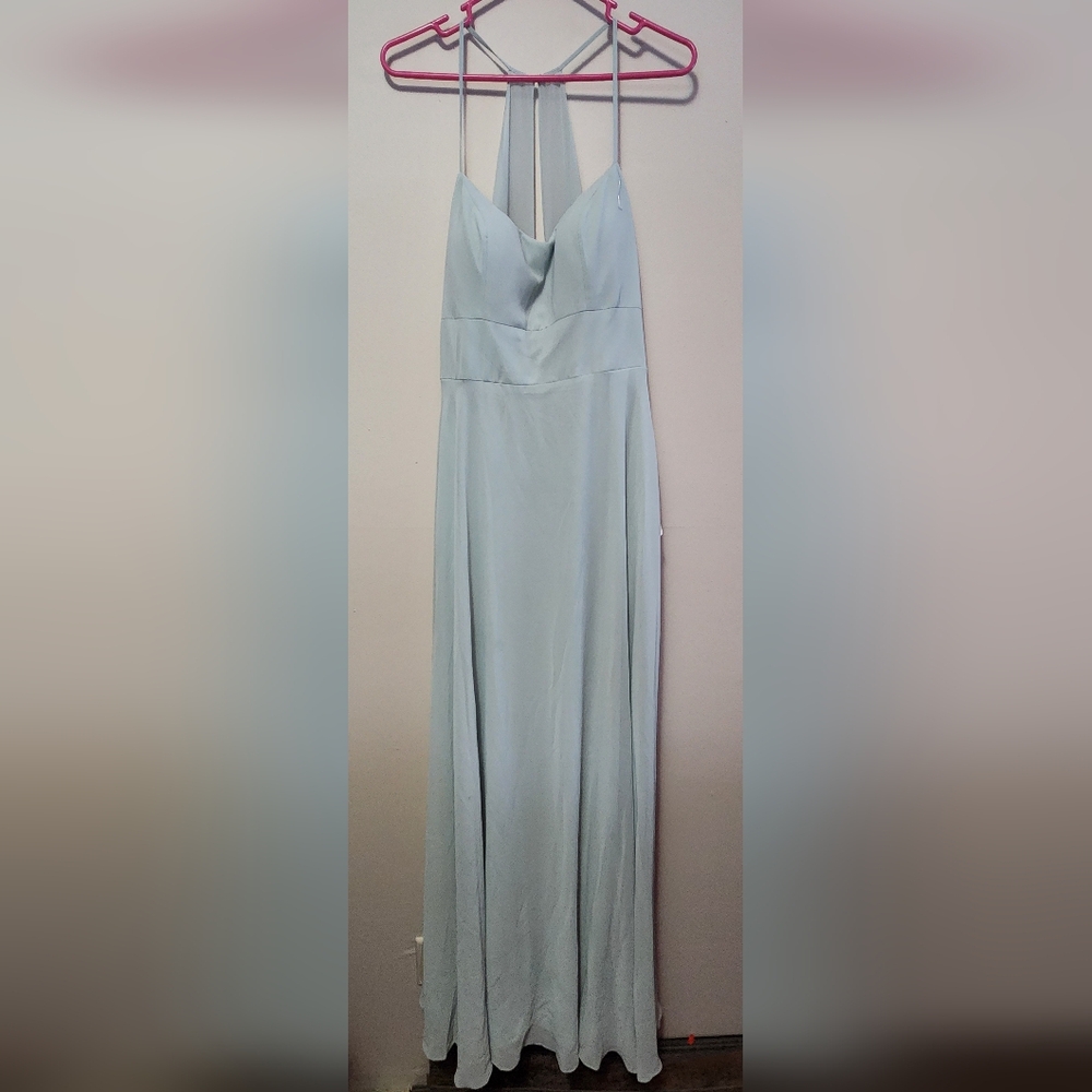 NWT Morilee Size 12 Mint Blue Evening Bridesmaid Prom Dress Mother Of Bride